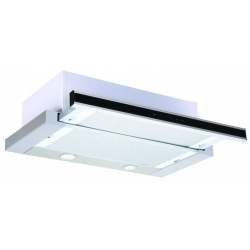 Okap kuchenny teleskopowy LTX 1151 inox/czarne szkło 60cm